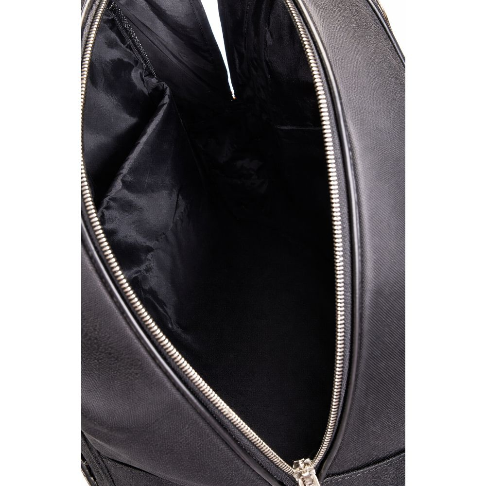 Black Backpack with Blue Accents